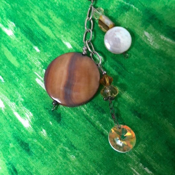 🌺NEW ITEM🌺925 SILVER CLASP ART GLASS NECKLACE - Picture 6 of 13